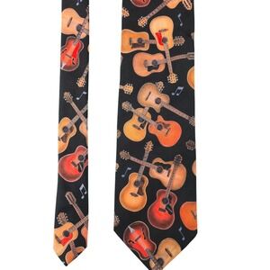 D'em Crazy Men Neck Tie Neckties 54"‎ Guitars Nashville Music Festival Academia